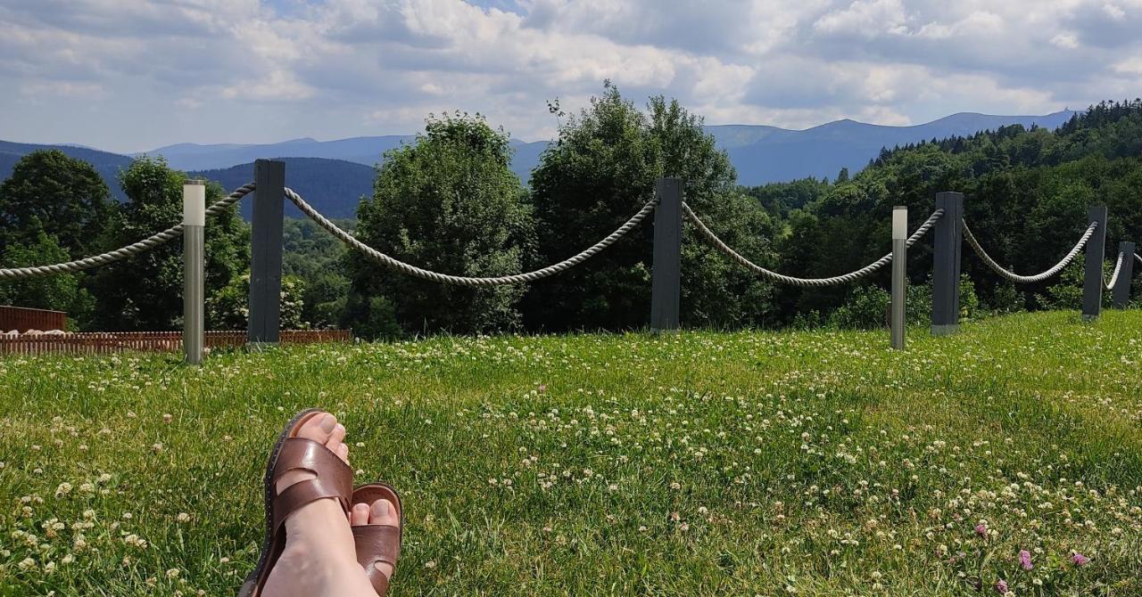 Na Skale Z Widokiem Na Panorame Karkonoszy Szklarska Poreba
